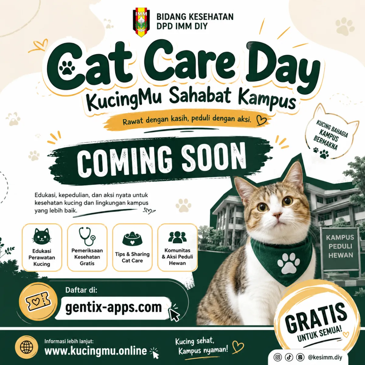 Cat Care Day : KucingMu Sahabat Kampus